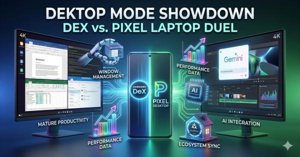 Samsung DeX vs. Pixel Desktop Mode: The 2026 Laptop Duel