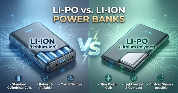 Li-Po vs. Li-Ion Power Banks: Portable Energy